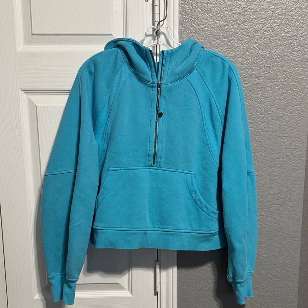 sold

Lululemon Blue Half-Zip scuba Hoodie size M/L